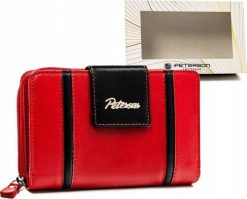 Peterson Elegancki skórzany portfel damski na zatrzask i suwak - Peterson NoSize. Portfele damskie Peterson. Za 180.18 zł.