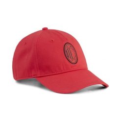 Czapka z daszkiem AC Milan Essentials PUMA. Czarne czapki damskie Puma, na jesień, bez wzorów, z bawełny, sportowe. Za 99.00 zł.