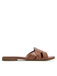 Lasocki Klapki CEO-WI23-RUPIA-02 Brązowy. Brązowe klapki damskie Lasocki, bez wzorów, ze skóry, bez obcasa, bez zapięcia. Za 139.99 zł.