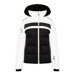 Kurtka Narciarska Womens/Ladies Crystallize. Białe kurtki sportowe damskie Dare 2B, na zimę, bez wzorów, bez ramiączek, bez kaptura, narciarskie. Za 457.99 zł.