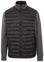 Dlx Warner-męska kurtka casual Dlx czarna. Czarne kurtki męskie DLX, m, bez wzorów, z polaru, casualowe, bez kaptura. Za 397.99 zł.