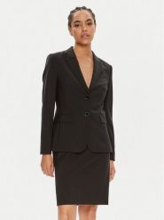 Boss Marynarka Juleah 50490035 Czarny Regular Fit. Czarne marynarki i żakiety damskie Boss, bez wzorów, z wełny, bez kołnierzyka, bez ramiączek. Za 1,169.00 zł.