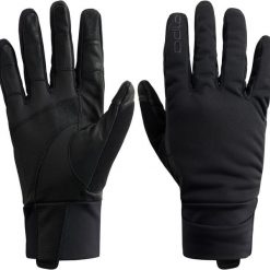 Rękawiczki Odlo Nordic Warm Gloves Full Finger. Czarne rękawiczki męskie ODLO, na zimę, bez wzorów. Za 243.59 zł.