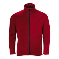 Męska Kurtka Soft Shell Race. Czerwone kurtki męskie SOL'S, m, bez wzorów, sportowe, bez kaptura. Za 172.99 zł.