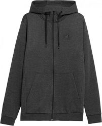 4f Bluza NOSH4-BLM353 grafitowa r. S. Szare bluzy męskie 4F, m, bez wzorów, bez ramiączek, bez kaptura. Za 125.64 zł.