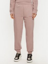 Calvin Klein Underwear Spodnie dresowe Jogger 000QS7286E Beżowy Regular Fit. Brązowe spodnie dresowe damskie Calvin Klein Underwear, bez wzorów, z bawełny. Za 229.99 zł.