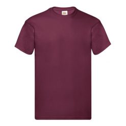 Oryginalna Bawełniana Koszulka Unisex Dla Dorosłych. Brązowe bluzki damskie fruit of the loom, xl, bez wzorów, z bawełny, sportowe, bez kołnierzyka, bez ramiączek. Za 41.99 zł.