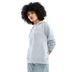 Bluza dresowa lifestyle z kapturem damska Rise-W. Niebieskie bluzy damskie SIROKO, m, bez wzorów, z bawełny, bez ramiączek, z kapturem. Za 78.00 zł.