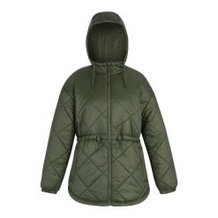 Pikowana Kurtka Damska Ivey. Zielone kurtki sportowe damskie Regatta, bez wzorów, bez ramiączek, bez kaptura, trekkingowe. Za 251.99 zł.