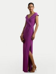 LAUREN RALPH LAUREN Sukienka wieczorowa 253863940025 Fioletowy Slim Fit. Fioletowe sukienki damskie Lauren Ralph Lauren, bez wzorów, z syntetyku, wizytowe, bez kołnierzyka, bez ramiączek. Za 719.99 zł.