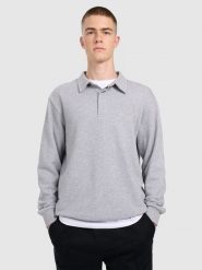 4F Bluza dresowa regular z kołnierzykiem męska - szara XL. Szare bluzy męskie 4F, m, bez wzorów, z dresówki, eleganckie, bez ramiączek, bez kaptura. Za 149.99 zł.