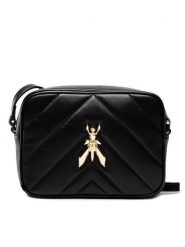 Patrizia Pepe Torebka CB0023/L004-K103 Czarny. Czarne listonoszki damskie Patrizia Pepe, bez wzorów, ze skóry, bez dodatków. Za 749.99 zł.