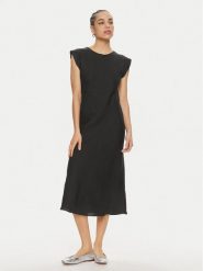 Marella Sukienka letnia Hidalgo 2413221192 Czarny Regular Fit. Czarne sukienki damskie Marella, na lato, bez wzorów, ze lnu, bez kołnierzyka, bez ramiączek. Za 719.99 zł.