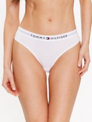 Tommy Hilfiger Figi klasyczne UW0UW04145 Biały. Białe majtki damskie Tommy Hilfiger, z bawełny. Za 69.99 zł.