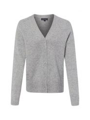 Franco Callegari kardigan z merynosów Kobiety Wełna merino szary, M. Szare kardigany damskie Franco Callegari, m, bez wzorów, z wełny, bez kołnierzyka. Za 349.95 zł.