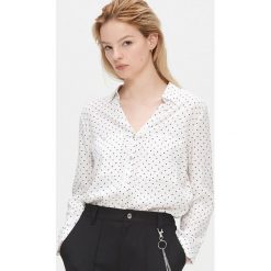 Wiskozowa koszula - Biały. Białe koszule damskie Cropp, l, bez wzorów, z wiskozy, bez kołnierzyka, bez ramiączek. Za 59.99 zł.