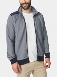 Sweter męski TBS Cairogil. Niebieskie swetry męskie TBS, na jesień, m, bez wzorów, z bawełny, biznesowe, bez kołnierzyka, bez ramiączek. Za 341.50 zł.