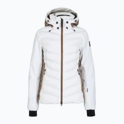 Kurtka narciarska damska BOGNER FIRE+ICE Janka 4. Białe kurtki sportowe damskie na zimę, l, bez wzorów, z elastanu, bez ramiączek, bez kaptura, narciarskie. Za 2,299.00 zł.