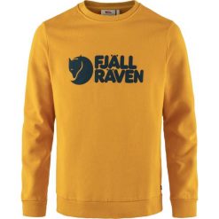 Bluza bawełniana męska Fjallraven Logo Sweater. Żółte bluzy męskie FJÄLRÄVEN KANKEEN, m, bez wzorów, z bawełny, casualowe, bez ramiączek, bez kaptura. Za 382.99 zł.