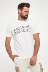 T-shirt męski AEORANUTICA MILITARE. T-shirty męskie Aeronautica Militare, m, bez wzorów, bez kołnierzyka, bez ramiączek. W wyprzedaży za 254.25 zł.