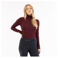 Sweter damski ANKY ATC252302. Czerwone swetry nierozpinane damskie ANKY, na zimę, bez wzorów, bez kołnierzyka, bez ramiączek. Za 349.50 zł.