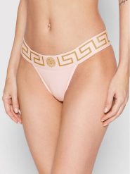 Versace Stringi AUD01042 Różowy. Czerwone majtki damskie Versace, z bawełny. Za 199.99 zł.