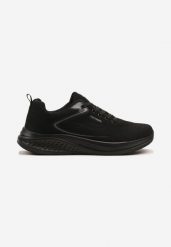Czarne Buty Sportowe z Materiałową Cholewką przed Kostkę Odavene. Czarne buty sportowe męskie Born2be, bez wzorów, z materiału, przed kostkę, bez zapięcia. Za 109.99 zł.