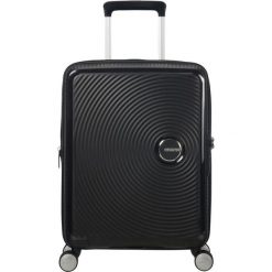 Walizka American Tourister Soundbox 55/20 TSA EXP. Czarne walizki damskie American Tourister, bez wzorów, z materiału. Za 619.99 zł.