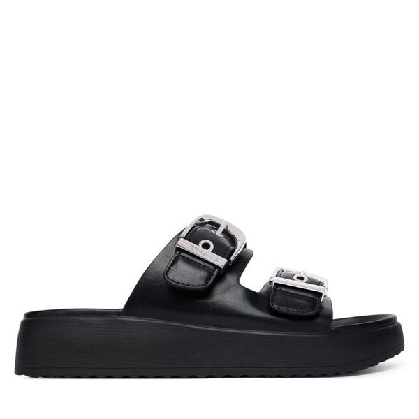 Klapki Tamaris. Czarne klapki damskie Tamaris, bez wzorów, bez obcasa, bez zapięcia. Za 238.99 zł.
