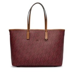 Torebka Tommy Hilfiger. Czerwone shopperki damskie Tommy Hilfiger, bez wzorów, bez dodatków. Za 849.99 zł.