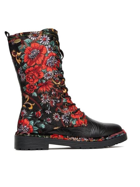 Laura Vita Trzewiki Incaso 18 Czarny. Czarne botki damskie Laura Vita, bez wzorów, ze skóry, bez obcasa, na płaskiej podeszwie, bez zapięcia. Za 609.99 zł.