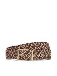 Tommy Hilfiger Pasek Th Square 2.5 Jacquard AW0AW19141 Brązowy. Brązowe paski damskie Tommy Hilfiger, bez wzorów, z materiału. Za 249.99 zł.
