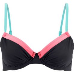 Biustonosz bikini na fiszbinach bonprix czarny. Czarne stroje kąpielowe damskie bonprix, bez wzorów. Za 24.99 zł.
