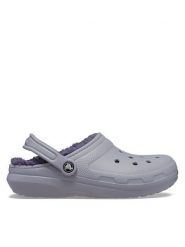 Crocs Klapki Classic Lined Clog 203591 Fioletowy. Fioletowe klapki damskie Crocs, bez wzorów, z tworzywa sztucznego, bez obcasa, bez zapięcia. Za 259.99 zł.