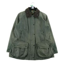 Second life - Parka męska Barbour woskowana tartanowa - Stan bardzo dobry. Zielone parki męskie Barbour, l, bez wzorów, bez kołnierzyka, bez kaptura. Za 638.96 zł.