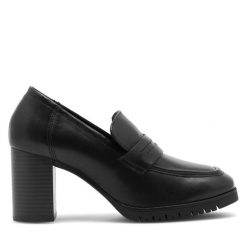 Półbuty Lasocki. Czarne półbuty damskie Lasocki, bez wzorów, bez obcasa, na obcasie, bez zapięcia. Za 259.99 zł.