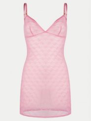 Guess Koszula nocna O5RX02 KCLB0 Różowy Slim Fit. Czerwone koszule nocne damskie Guess, z aplikacjami, z syntetyku, bez ramiączek. Za 129.99 zł.