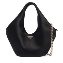 Torebka Guess. Czarne torebki do ręki damskie Guess, z aplikacjami, bez dodatków. Za 414.99 zł.