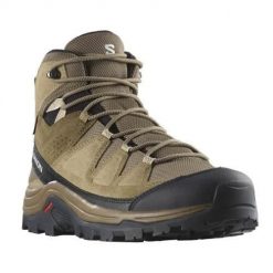Buty trekkingowe męskie Salomon Quest Rove Mid Gtx. Brązowe buty zimowe męskie Salomon, z gumy, za kostkę, bez zapięcia. Za 659.99 zł.