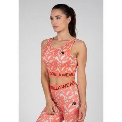 Osseo Crop Top - Różowy. Czerwone topy damskie GORILLA WEAR, bez wzorów, sportowe, bez kołnierzyka, bez ramiączek. Za 171.00 zł.