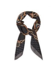 Guess Apaszka AW5415 POL03 Czarny. Czarne rękawiczki damskie Guess, z aplikacjami, z materiału. Za 159.99 zł.