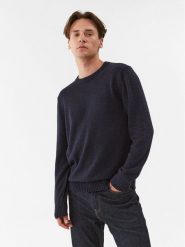 United Colors Of Benetton Sweter 1235U1N67 Granatowy Regular Fit. Niebieskie swetry męskie United Colors Of Benetton, m, bez wzorów, z syntetyku, bez kołnierzyka, bez ramiączek. Za 259.99 zł.