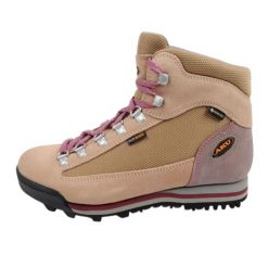 Ultralekkie Skórzane Buty Treningowe Dla Kobiet. Brązowe obuwie trekkingowe damskie Aku, z gore-texu, bez zapięcia. Za 726.99 zł.