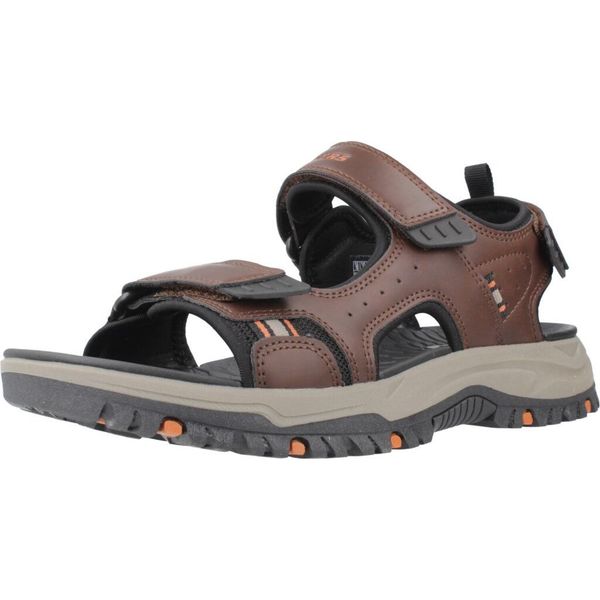 Sandały SKECHERS PREWITT Brązowy. Brązowe sandały męskie Skechers, bez wzorów, z materiału, bez zapięcia. Za 290.00 zł.