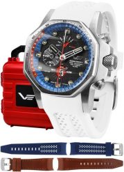 Zegarek męski Vostok Europe YM86-640A696SW biały. Białe zegarki męskie Vostok Europe, bez wzorów. Za 6,808.05 zł.