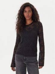 Vero Moda Bluzka Kanya 10336176 Czarny Regular Fit. Czarne bluzki damskie Vero Moda, m, bez wzorów, z syntetyku, bez kołnierzyka, bez ramiączek. Za 139.99 zł.