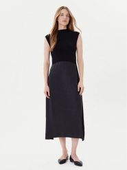 BOSS Sukienka codzienna Ferdolini 50542873 Czarny Regular Fit. Czarne sukienki damskie Boss, na co dzień, s, bez wzorów, z wiskozy, bez kołnierzyka, bez ramiączek, proste. Za 919.99 zł.