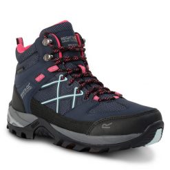 Trekkingi Regatta. Niebieskie obuwie trekkingowe damskie Regatta, bez zapięcia. Za 299.99 zł.