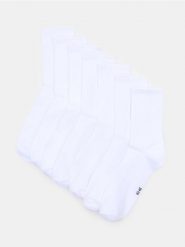 Długie skarpetki OEKO-TEX 7 pack - biały. Białe skarpety męskie Sinsay, bez wzorów. Za 22.99 zł.