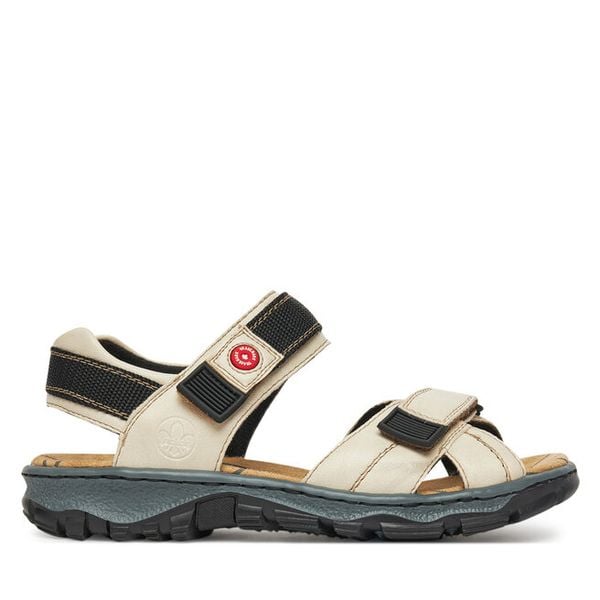 Sandały Rieker. Brązowe sandały damskie Rieker, bez wzorów, bez obcasa, na płaskiej podeszwie, bez zapięcia. Za 259.99 zł.